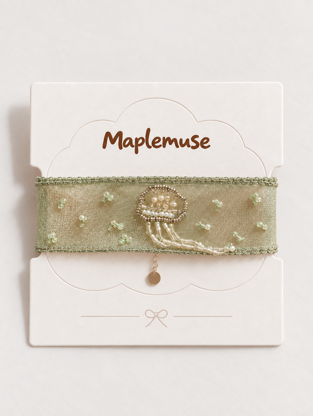 Sage Mist Double-Layer Beaded Bracelet